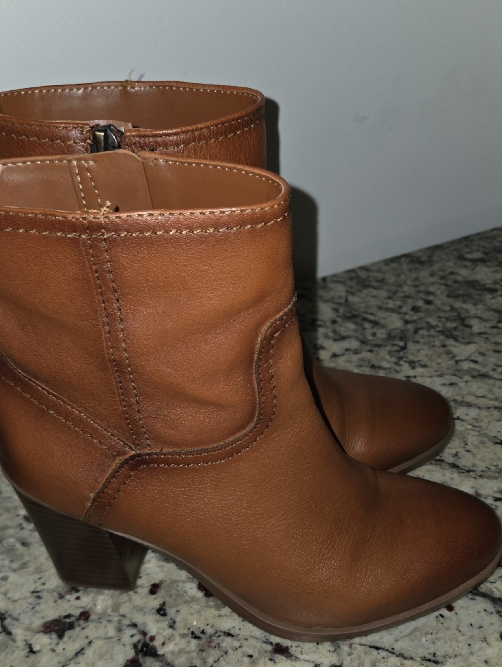 Naturalizer Kalina Ankle Boots Booties Cider Spice Brown Leather Women's Size 6 - Picture 12 of 14